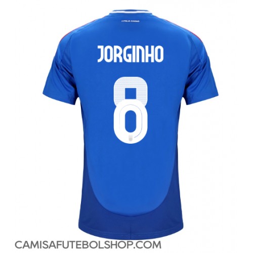 Camisa de time de futebol Itália Jorginho Frello #8 Replicas 1º Equipamento Europeu 2024 Manga Curta